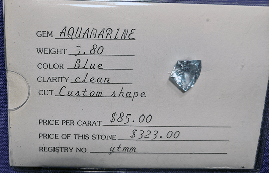 Aquamarine Gemstone Finely Cut and Polished - Anthroposophy Shop