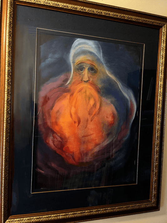 "The Last of the Old Seers" Watercolor Veil Painting by Maulsby Kimball - Anthroposophy Shop